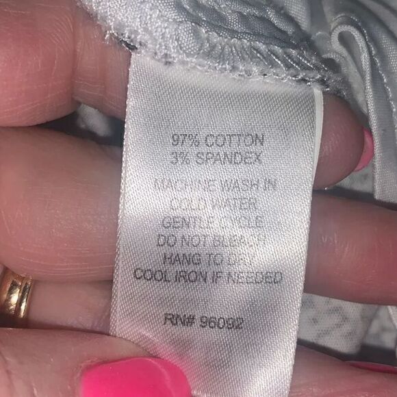 Katherine Barclay black & white ankle pants 6 - Picture 6 of 6